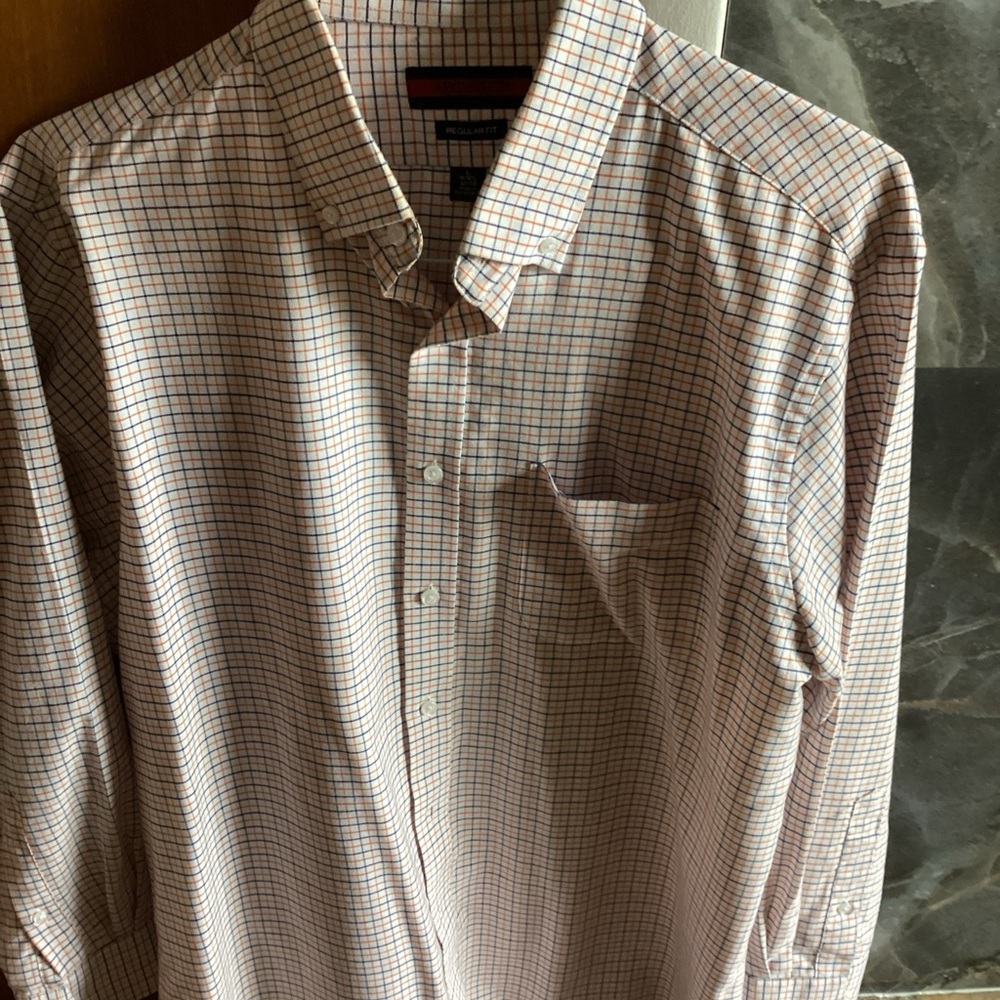 Men's Checkered Shirt - Blue and Red